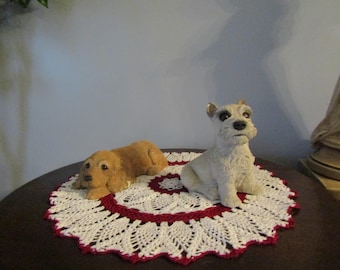 Hand Crochet Large Round Doily Size 18" round