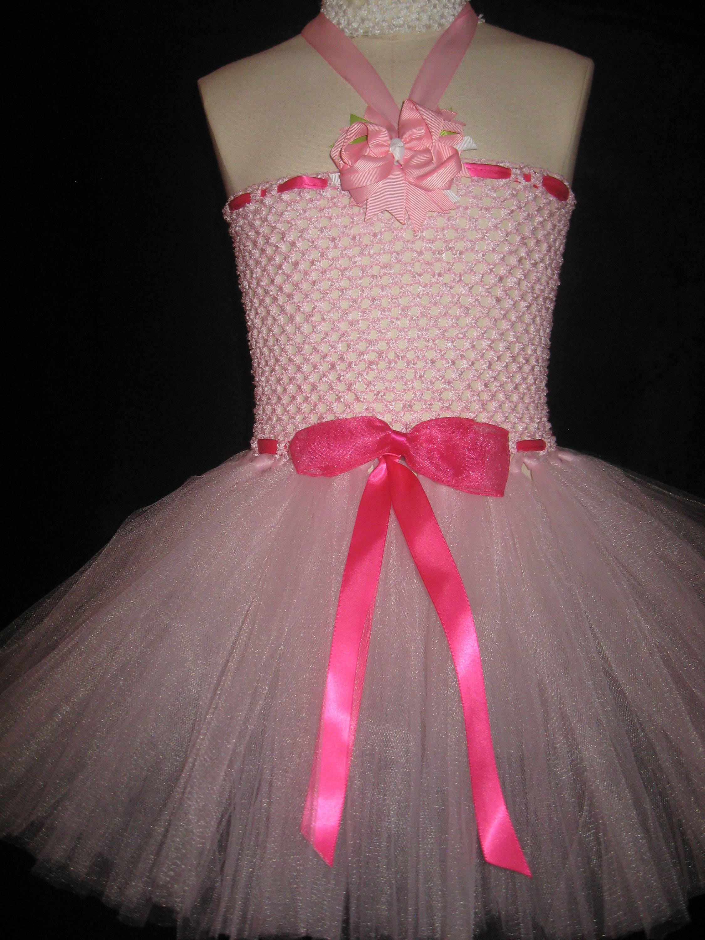 Handmade Tutu Dress, Girls Tutu Dress, Pink Tutu Dress, Birthday Tutu