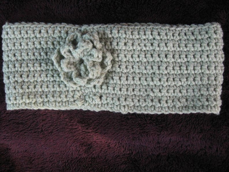 Crochet Ear Warmer Handmade Ear Warmer Adult Head size 21 to 22 Winter Ear Warmer Winter Headband Size Ear Warmer Headband