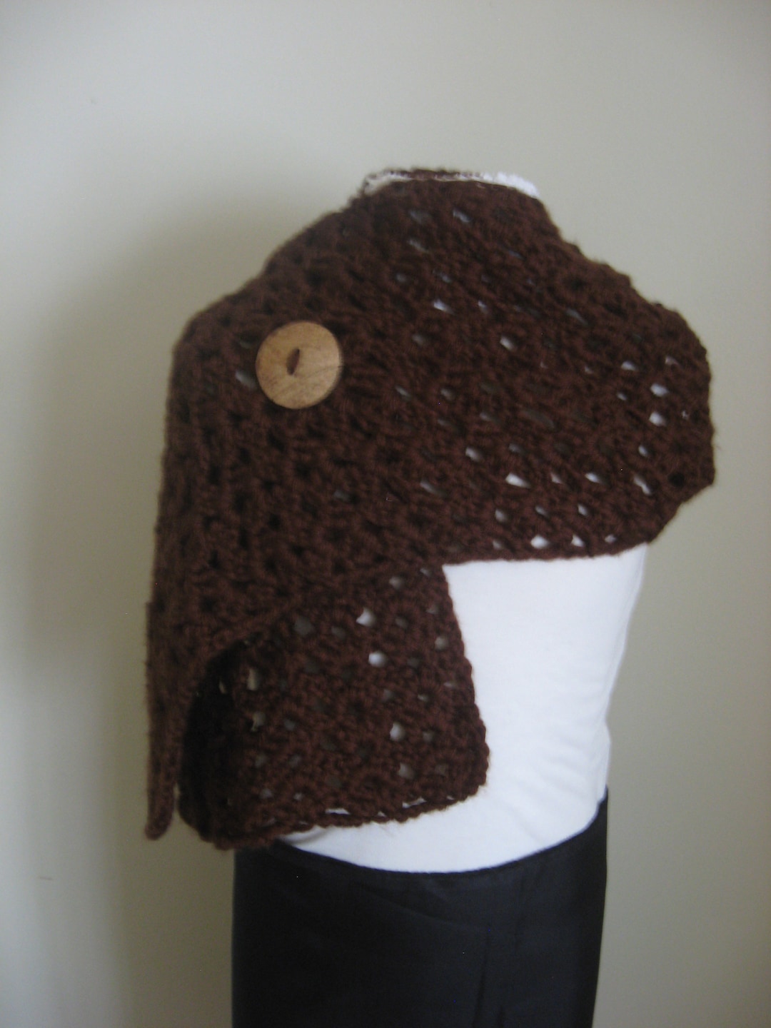 Foulard D'automne Fait Main Au Crochet - Laine Et Acrylique, Neuf Avec étiquettes