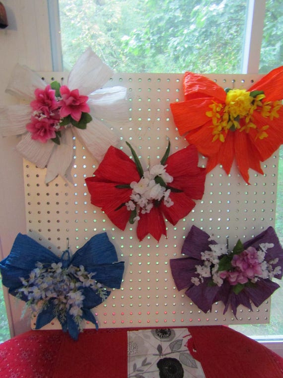 Wall Decor, Fancy, Decorative, Paper Twist Bows, Size, Between 13" and 14" Across, Price, 15.00 Dollars Each