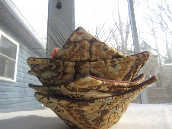 Handmade Microwave Safe Hot Soup Bowl Cozies, Set Of 4
