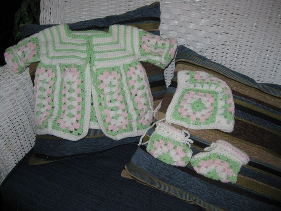 handmade baby sweater sets