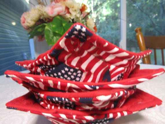 Handmade, Microwaveable, Brown, And, Orange, Hot, Soup Bowl Cozy, Set Of 4
