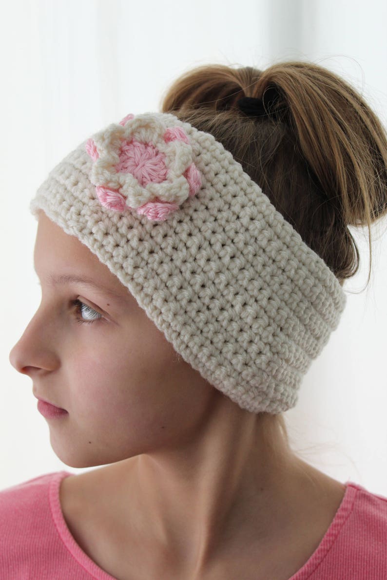 Crochet Ear Warmer Handmade Ear Warmer Adult Head size 21 to 22 Winter Ear Warmer Winter Headband Size Ear Warmer Headband