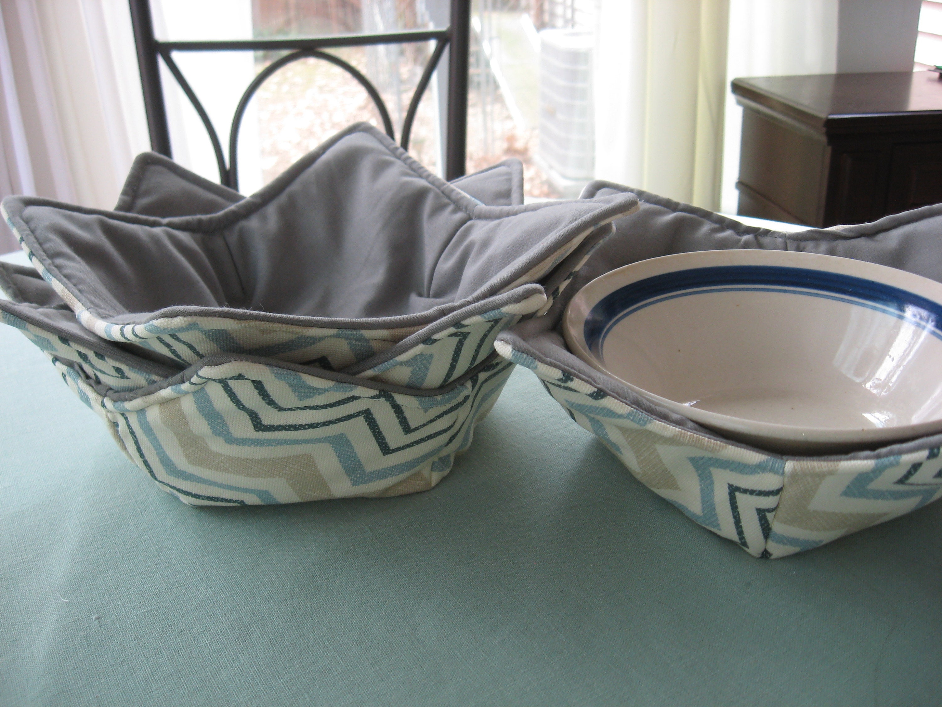 Handmade Bowl Cozy, Microwaveable Cozy, Hot Soup Bowl Cozy, Hot