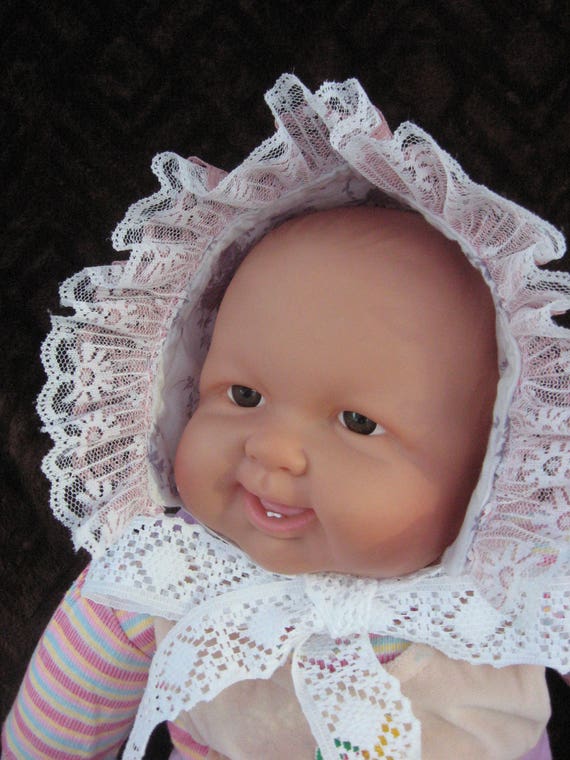 Handmade Spring/Summer Baby Girls Sunbonnet Size - Medium  Adjustable