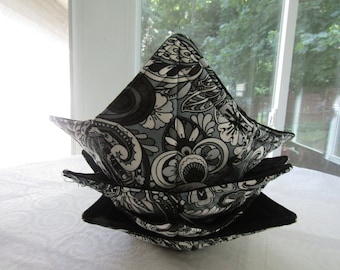 Handmade Hot Soup Bowl Cozy, Microwaveable Potholder Cozy, Set Of 4,