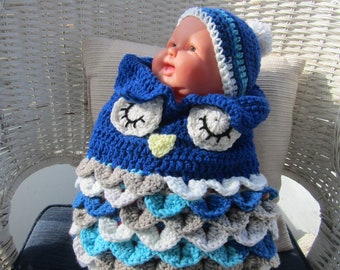 Handmade Crochet Baby Cocoon Bunting, Size - New Born To 6 Months