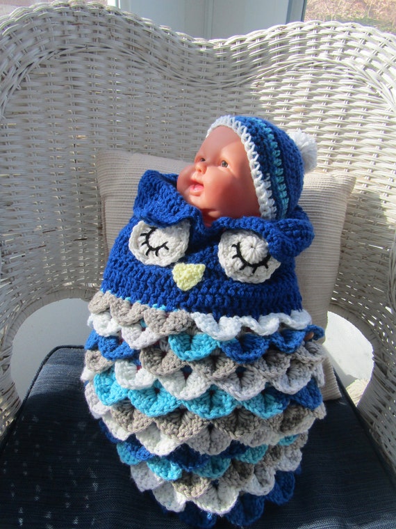 Handmade Crochet Baby Cocoon Bunting, Size - New Born To 6 Months