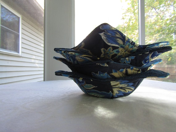 Hot Soup Bowl Cozy, Handmade Bowl Potholder, Microwave Safe Bowl Holders, Set Of 4