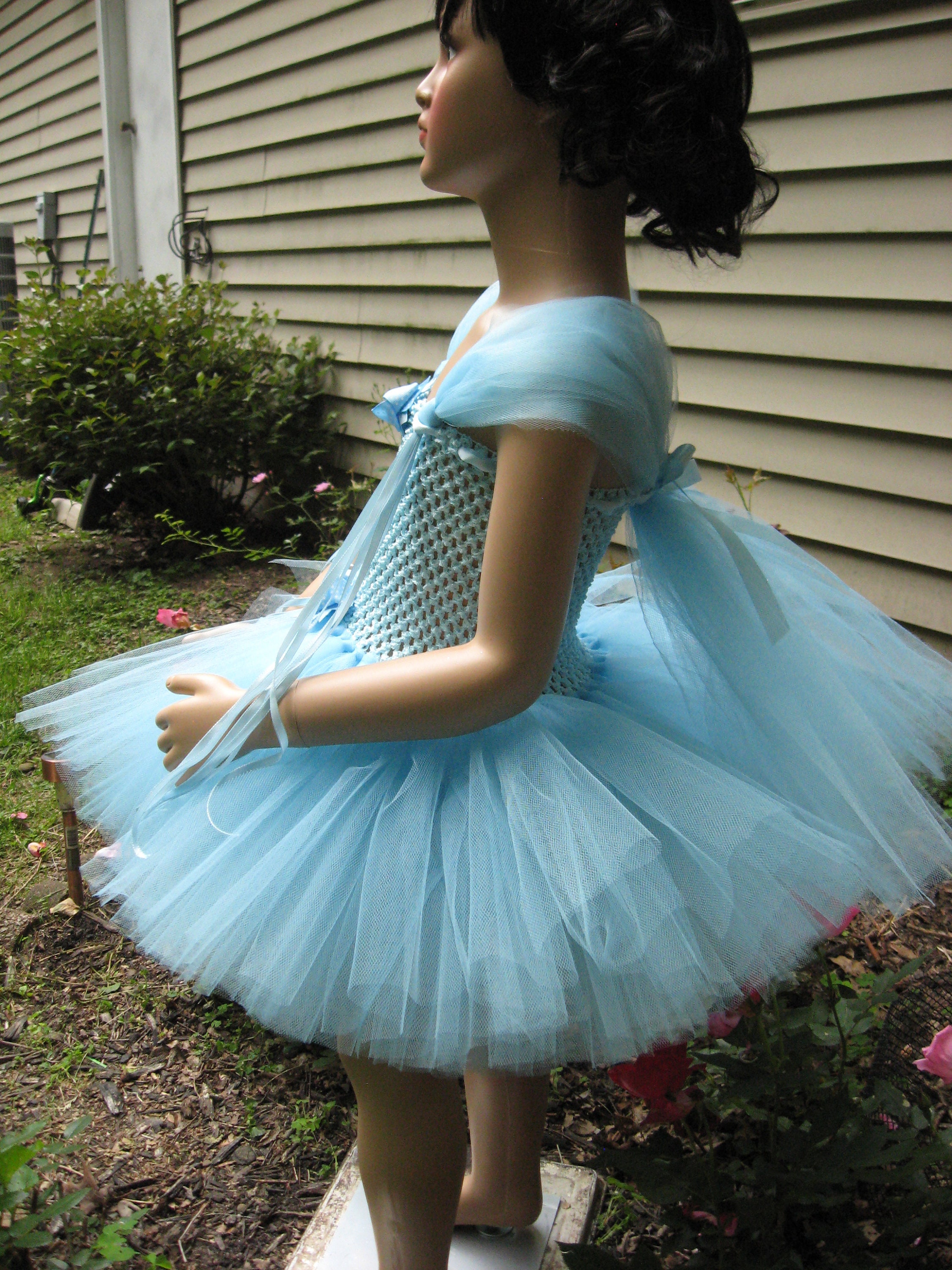 Handmade Short Tutu Dress, Size 3 To 4 Years