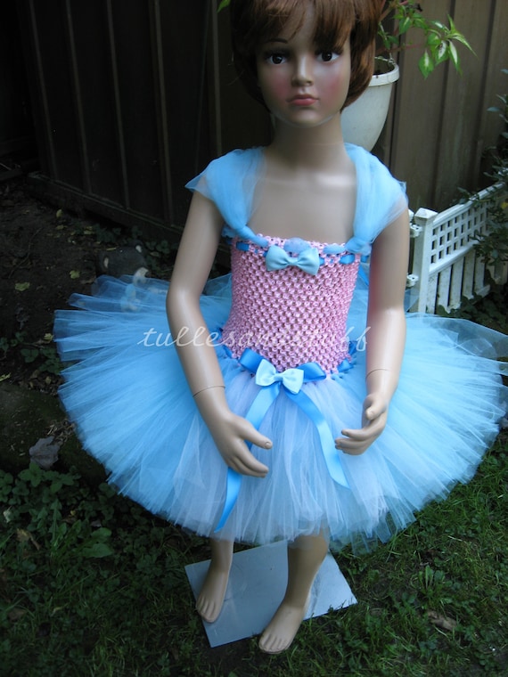 Handmade Girls Short Tutu Dress, Size 3 To 4 Years