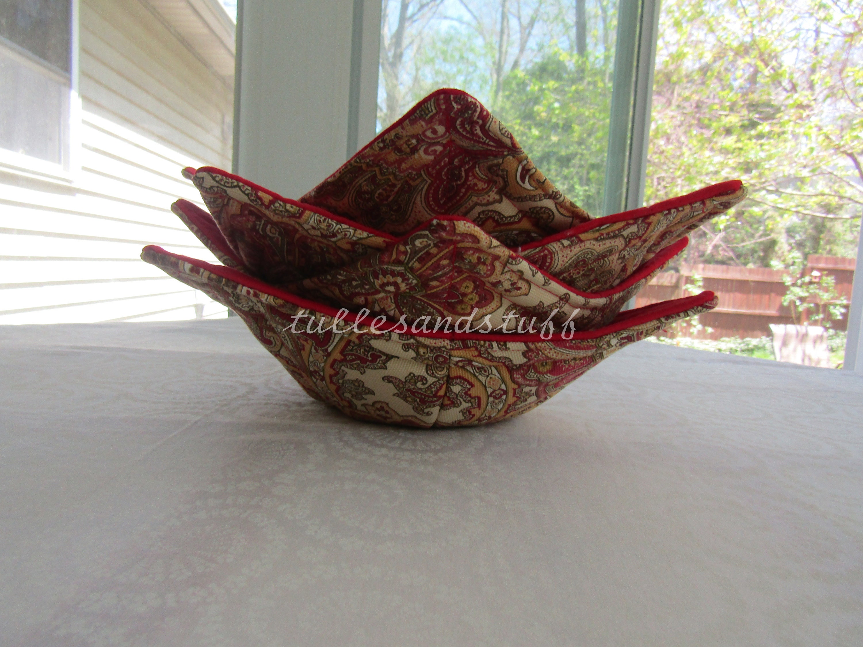 Handmade Bowl Cozy, Hot Soup Bowl Cozy, Cozy Set Of 4