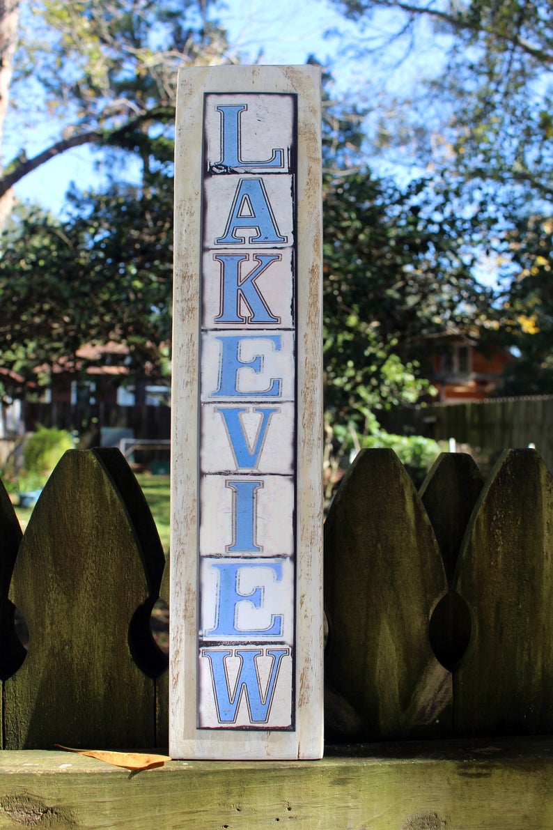 New Orleans Art Street Signs Street Tile Signs Lakeview | Etsy