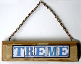 New Orleans Mixed Media Art Treme Viertel Straßenschilder Bergung Holz Wandkunst
