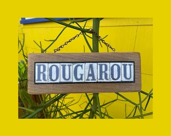 Rougarou Recycled Wood Sign: Louisiana Swamp Monster Art