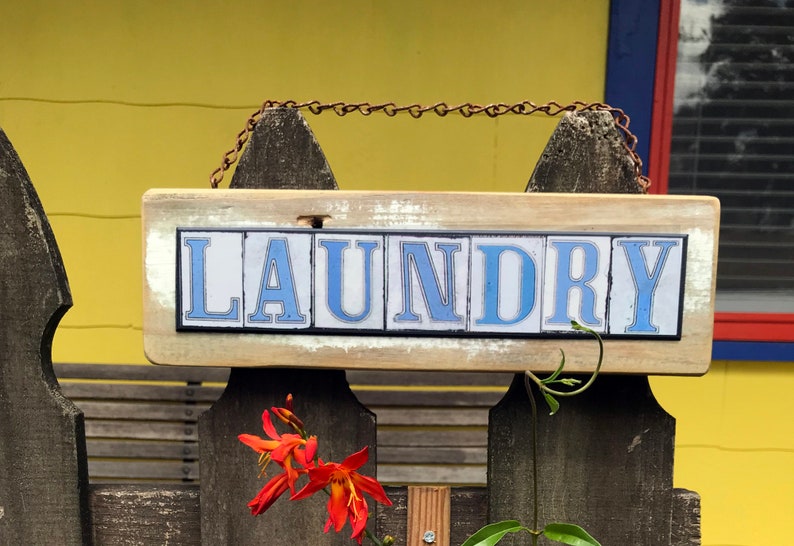 New Orleans Street Signs Laundry Room Art Salvage Home Decor Custom Tile