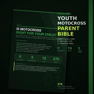Youth Motocross Parent Bible | Beginner MX Guide (Digital Download)