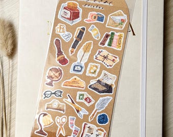 Stationery Sticker Sheet, Mind Wave, Japanese Stationery