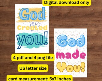 Tarjetas de cumpleaños cristianas religiosas imprimibles para mujeres, hombres, niños y bebés.