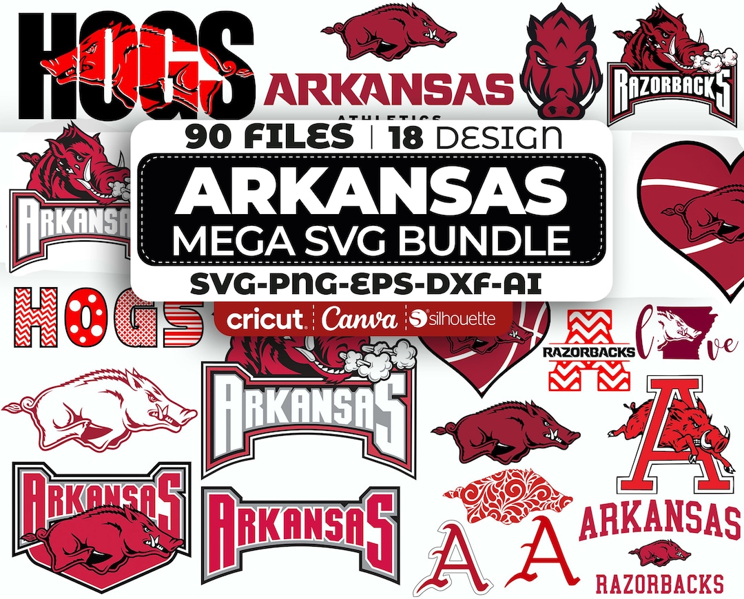 Arkansas Razorbacks SVG Bundle | Hogs Football SVG | University of ...