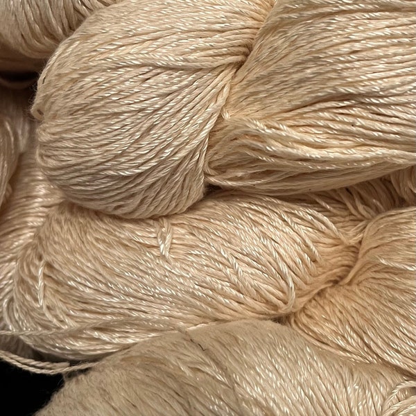 Monte Carlo by Sky Loom Weavers -- Natural color cotton & rayon/viscose