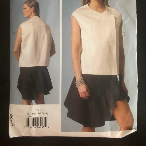 Vogue Guy Laroche Paris Original top & skirt V1450 - Size 14-22
