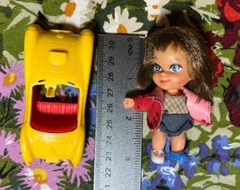 Vintage Mattel Liddle Kiddle Babe Biddle and Car - Etsy