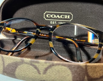 Vintage Tory Burch Y2K Black Leather Eye Glass Frames Only  display picture 2