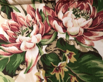 2 1/4 yards tropical floral Bloomcraft home dec fabric - 54" wide