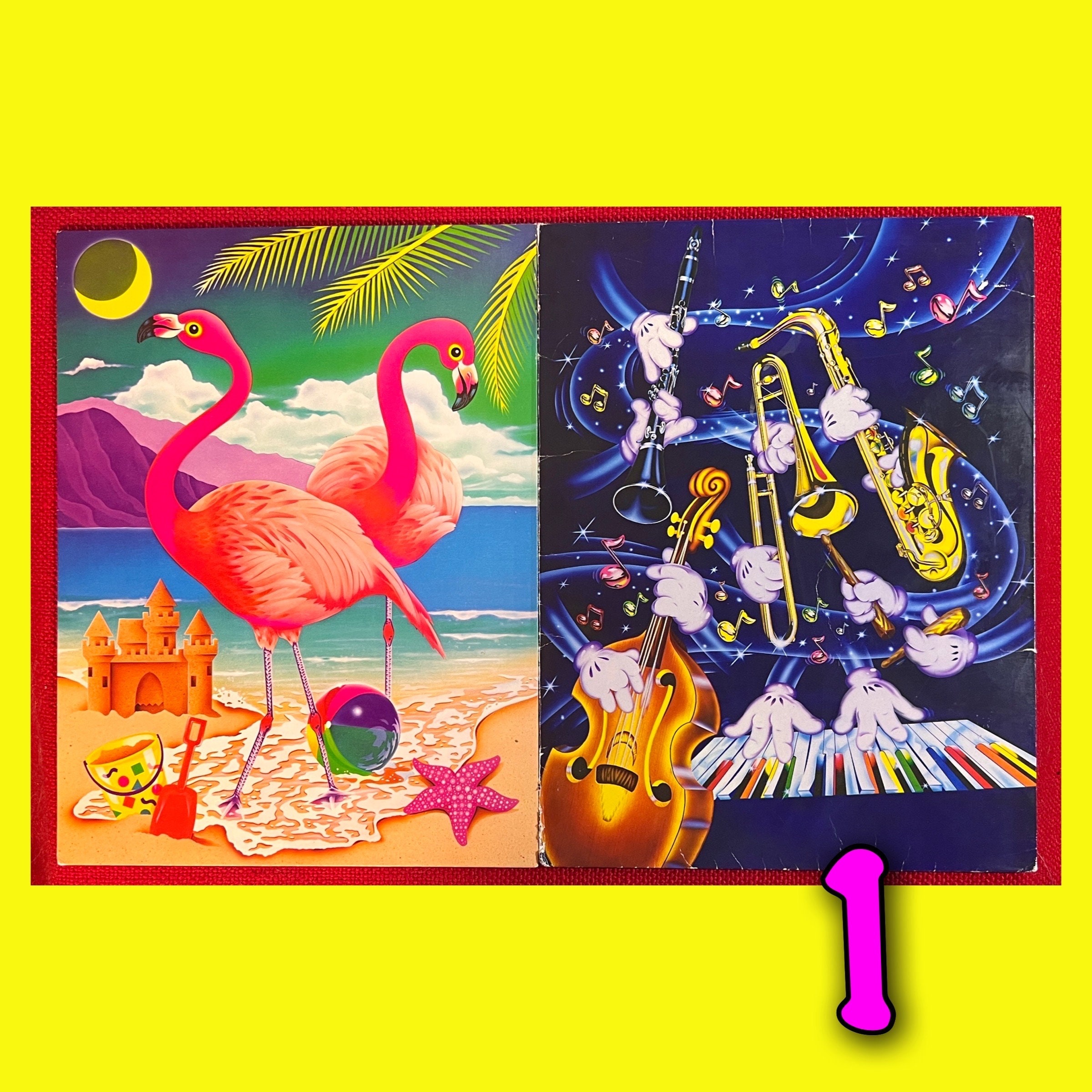 Vintage Eighties School Folders - Lisa Frank - Star Wars - Mickey