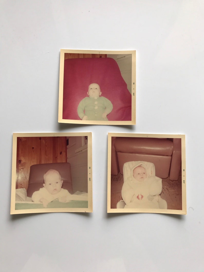 Baby Triad Original Found Photo Vernacular Photograph Etsy