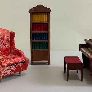 Doll house furniture library/music room -- Ideal Petite Princess/Shackman