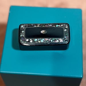 Vintage Mother of Pearl Inlay Snuff Box 1800’s - Antique Trinket Box