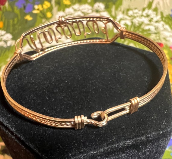 MARGARET! Bangle Bracelet Script Personalized Mar… - image 2