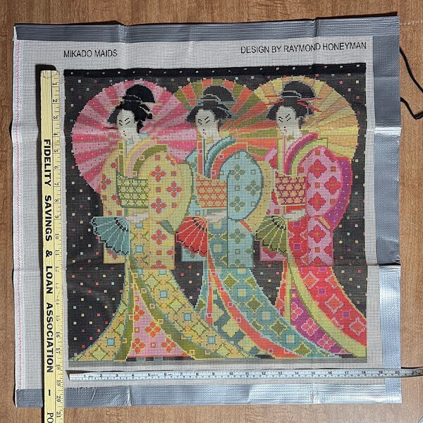 Needlepoint Canvas Ehrman **Mikado Maids** Raymond Honeyman