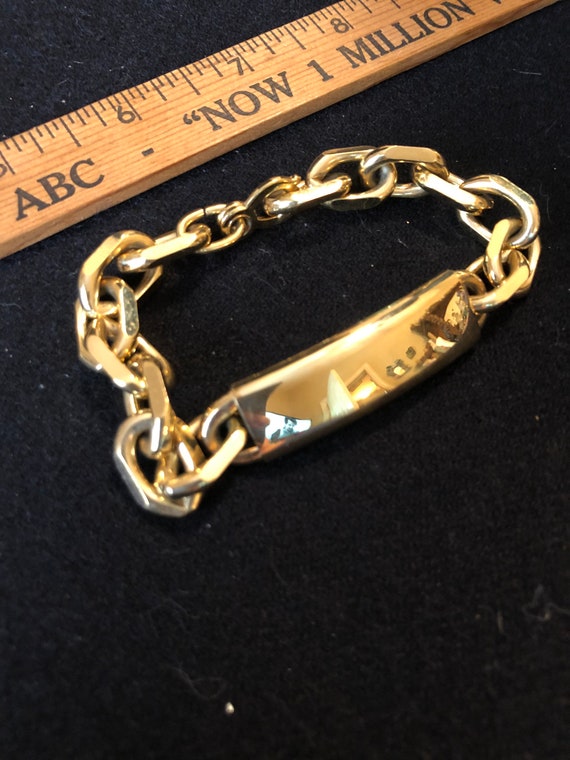 Vintage unisex Speidel ID bracelet -- 9"