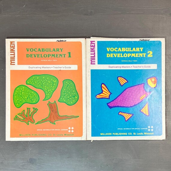 Vintage 1970’s Vocabulary Development Workbooks Teacher’s Guide • Milliken Publishing Co. • Duplicating Masters