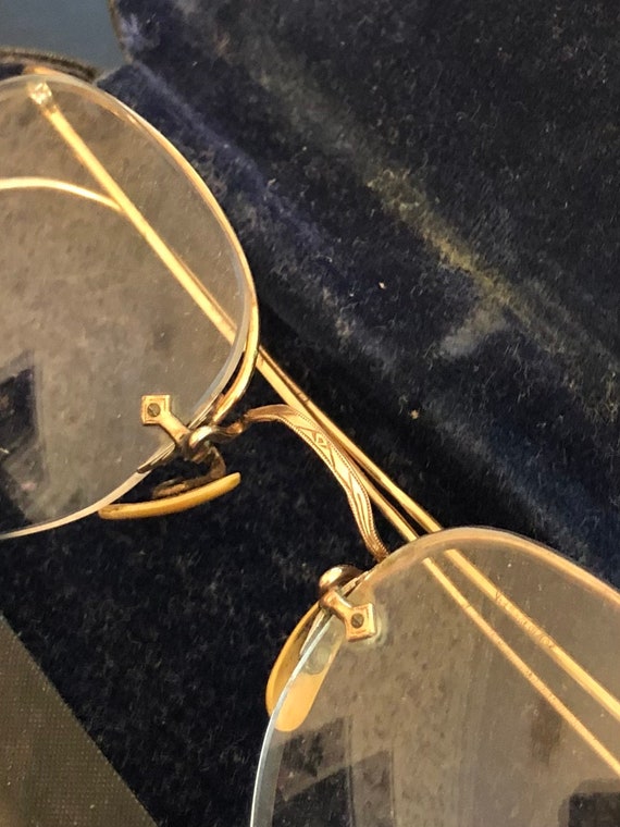 Vintage 1/10 12K GF glasses with case - image 3