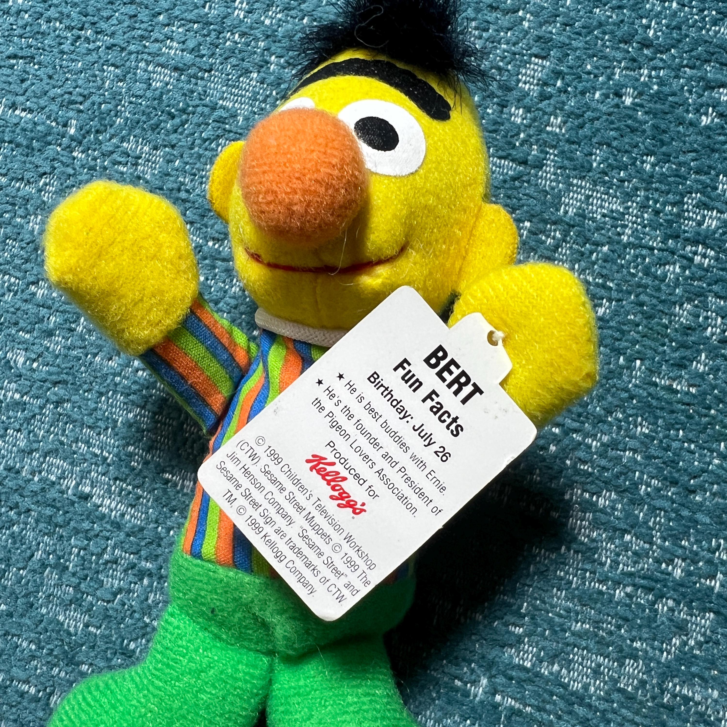 Vintage Sesame Street Figures - Elmo, Cookie Monster, Big Bird