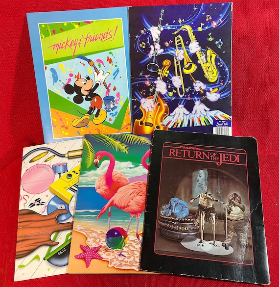 Vintage Eighties School Folders - Lisa Frank - Star Wars - Mickey