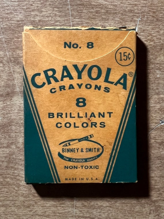 1970's Crayola Crayons -- Box of 8 - Etsy