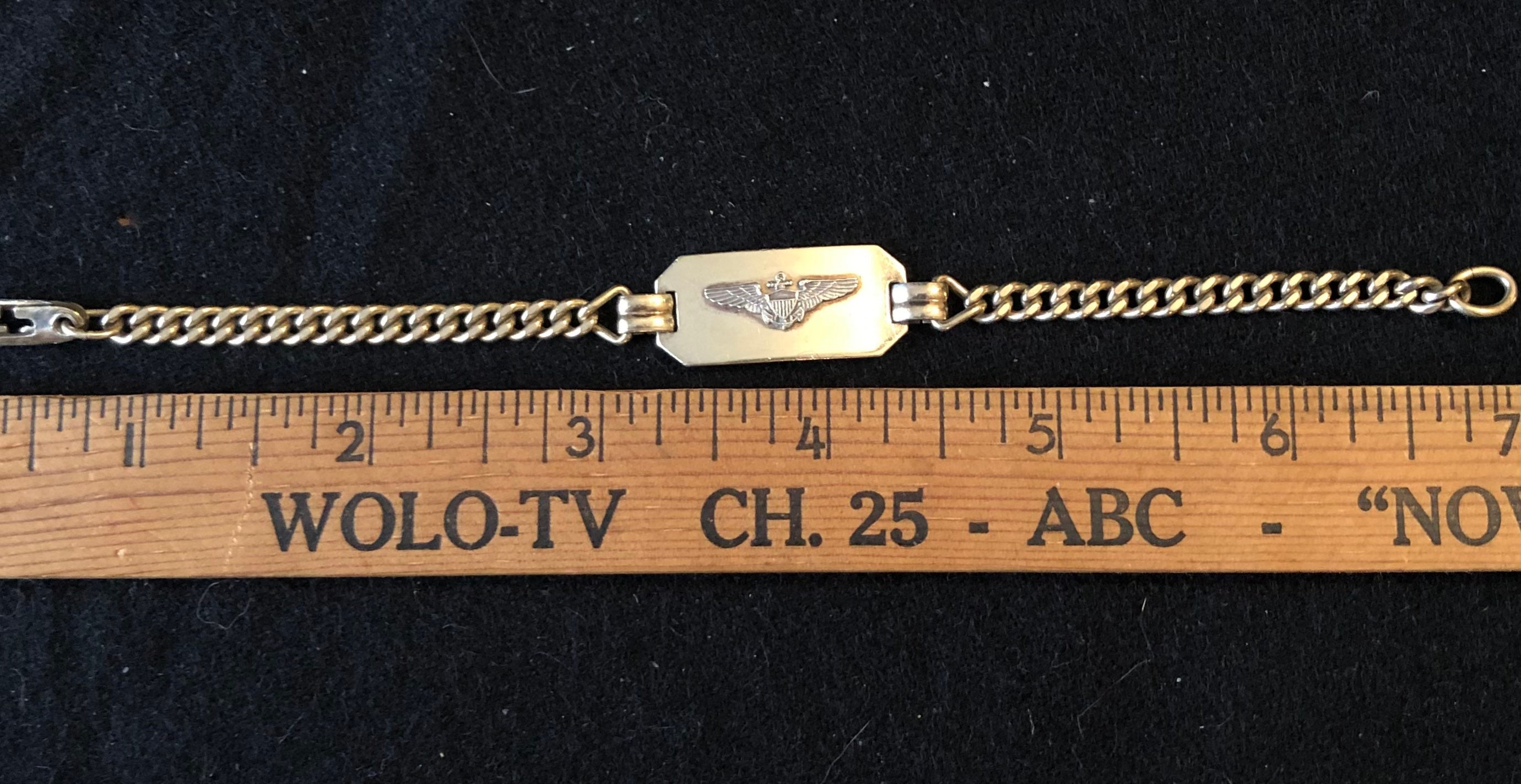 WWII Navy Sweetheart Bracelet -- 1/20 12KT Vermeil Over Sterling