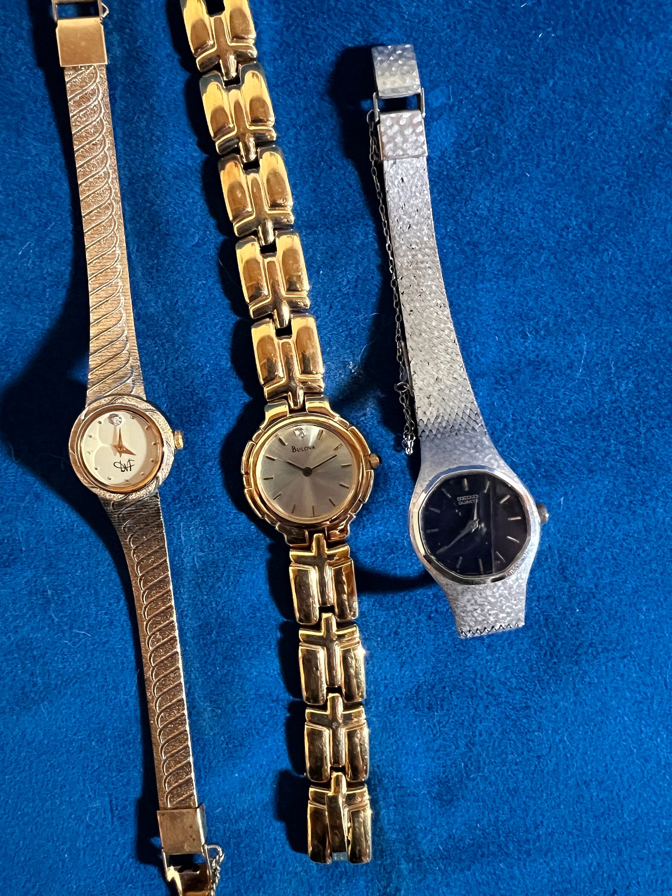 Gold Tone Watch Lot of 3 For Parts And Repair Amazon.com: UUNVTOSU Gold Skeleton Adjustment Radiation  main image 2