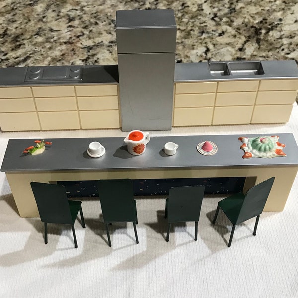 MCM Dollhouse Galley Kitchen -- One Word "Plastics"