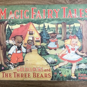 Magic Fairy Tales Goldilocks and the Three Bears Book 1943