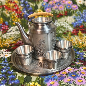 Royal Selangor Pewter Four Seasons Collection Tea Set - Etsy