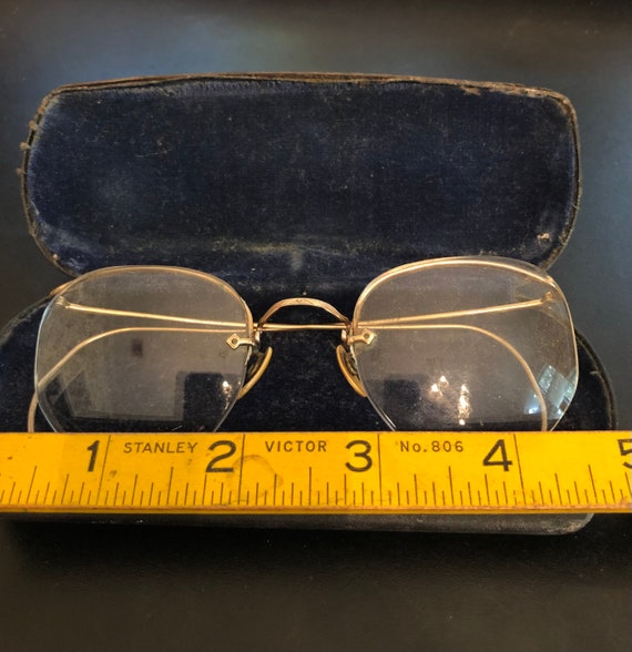 Vintage 1/10 12K GF glasses with case - image 1