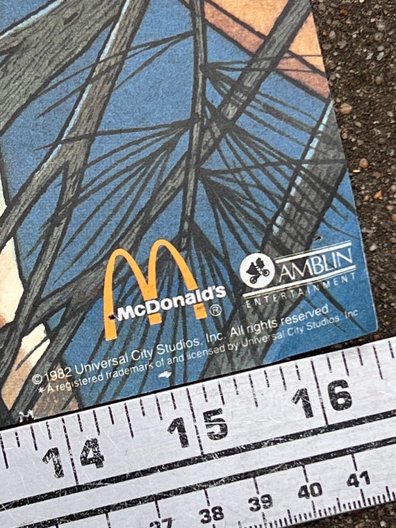 E.T×McDonalds 1985年製ポスター Vintage 1985 McDonalds Promo E.T. Poster 17x24 E.T. Movie | eBay